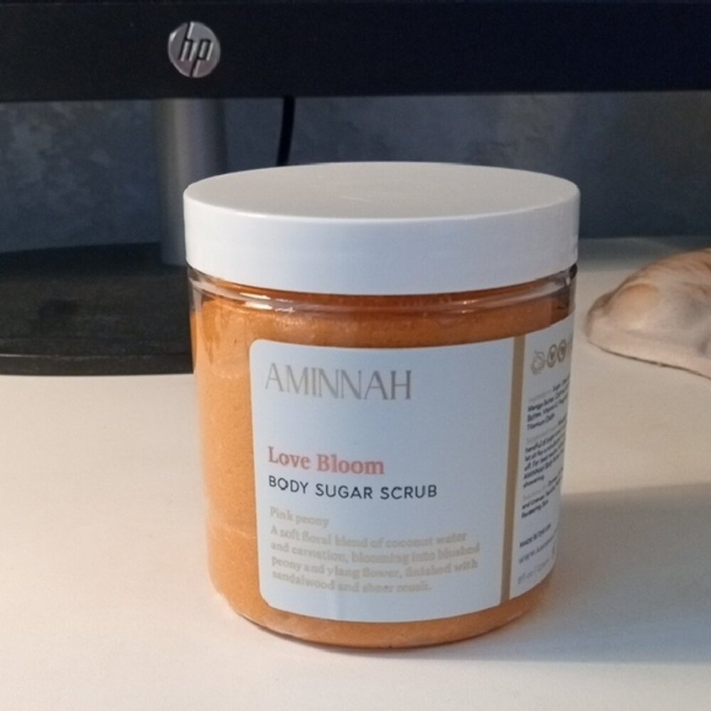 Aminnah Love Bloom Body Sugar Scrub - Pink Peony